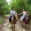 reggae horseback riding tour couple