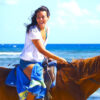 reggae horseback riding tour woman on horse
