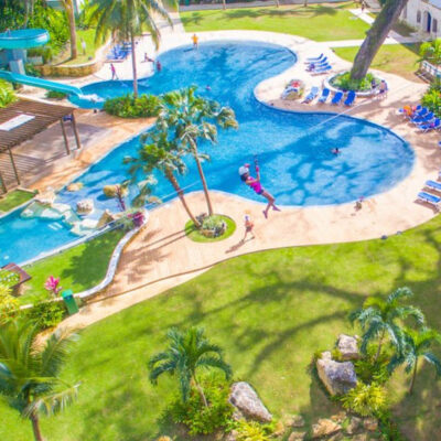 Chukka Eco-Adventure Outpost Good Hope zipline over pool