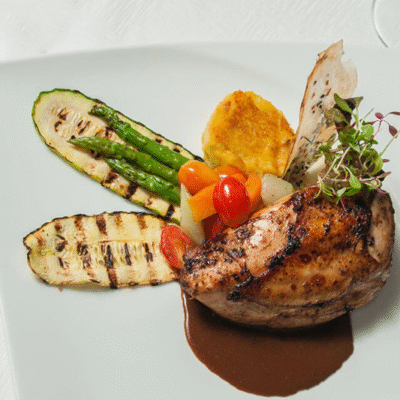 Sugar Mill Restaurant Chicken and Vegetable Dish