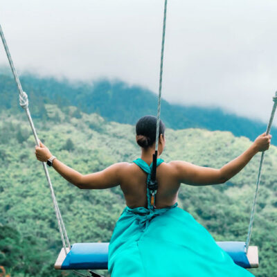 choose your driver Blue Mountain Tours Kingston a view from the swing