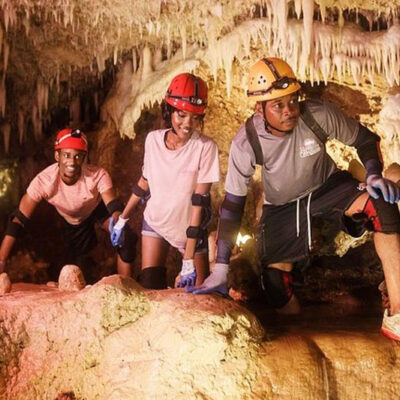 Cave Hike Climb and Crawl Tour group