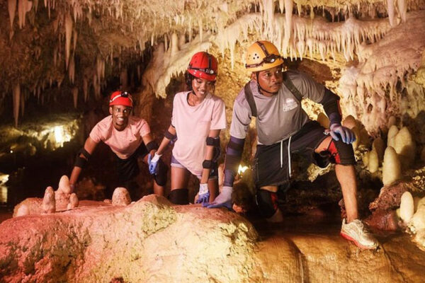 Cave Hike Climb and Crawl Tour group