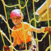 Chukka Gully Challenge Course Child on Challenge Course