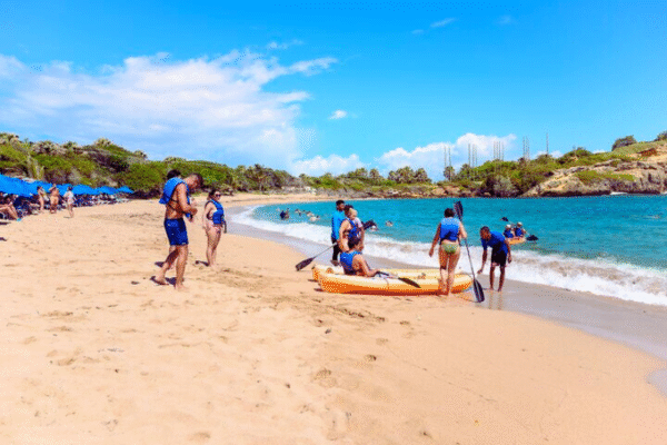 Chukka Ocean Outpost Day Pass Patrons on Beach