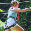 Chukka Zipline and Challenge Course Woman Having Fun on Challenge Course